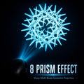 6-line mirror prism effect for stage moving lights