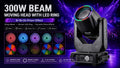 F15 300W LED moving head light with gobos and prism effects