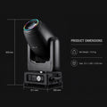 Moving head stage lights for concerts clubs and theaters