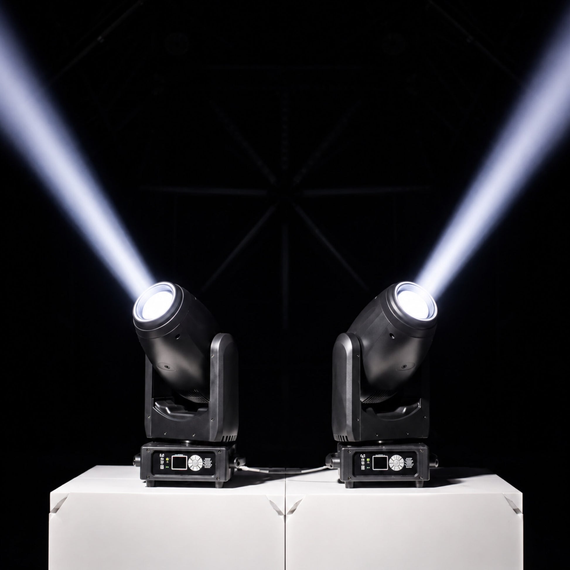 DMX moving head lights with LCD control panel