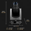 Professional moving head spot with rotating glass gobos