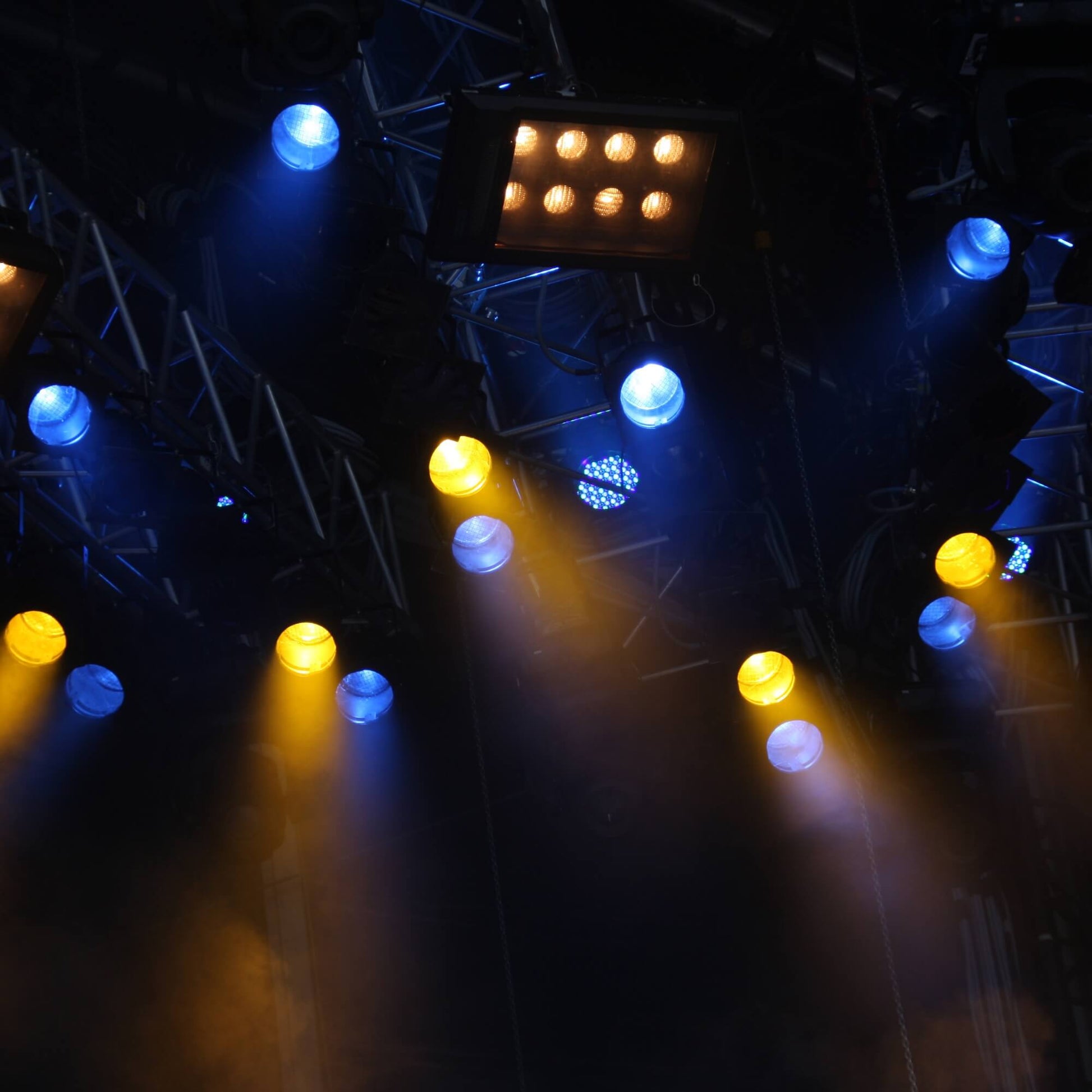 Stage spotlight beam light with prism