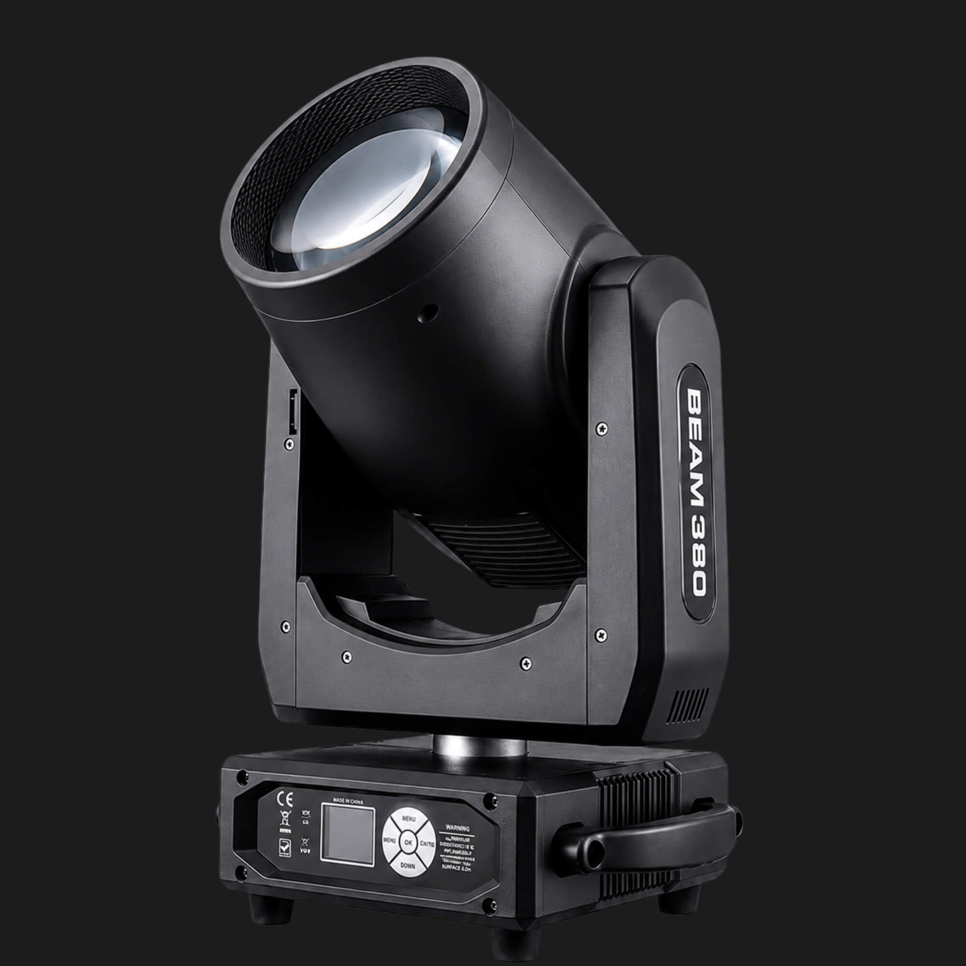 Beam 380 stage lights front view