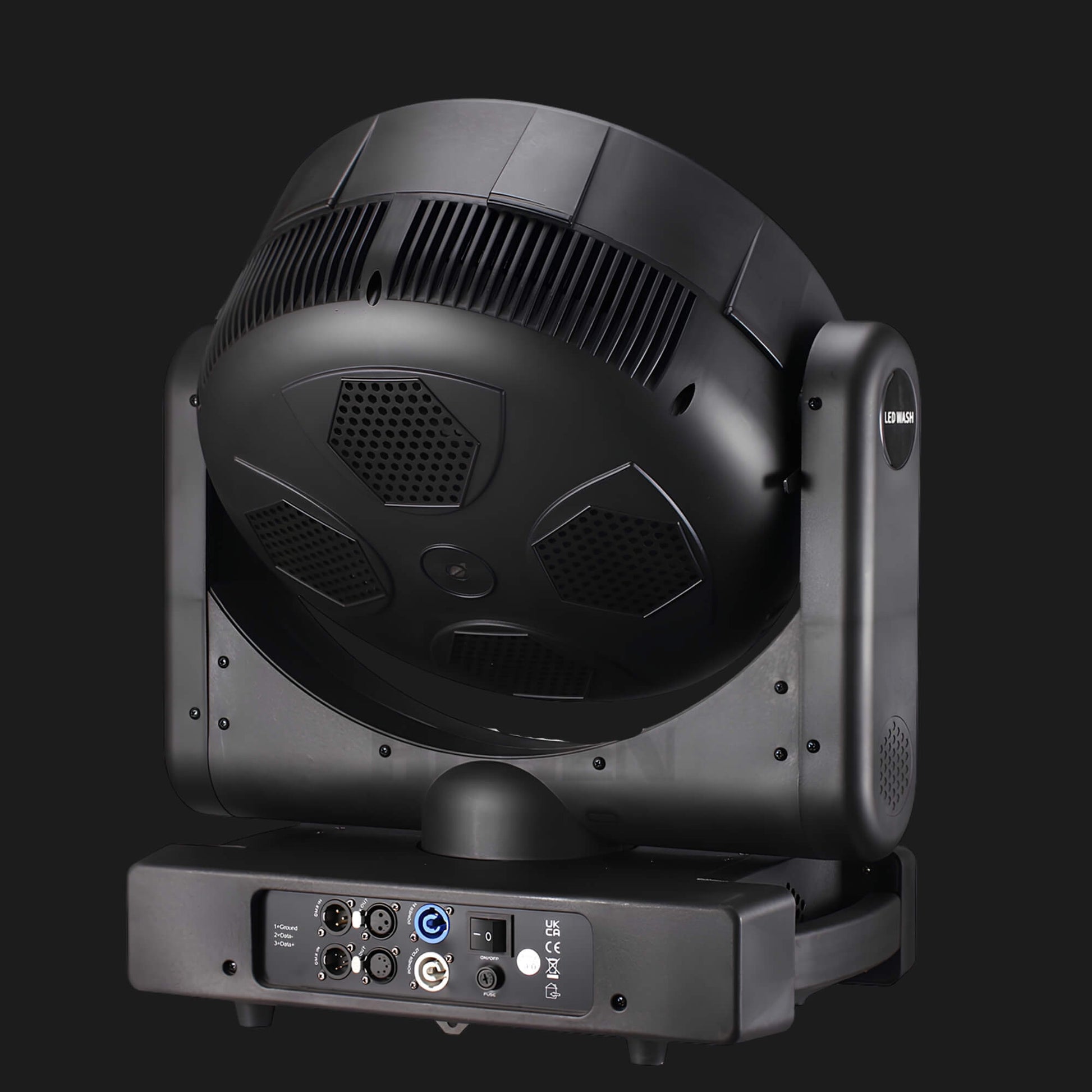 DMX moving head light rear connection panel
