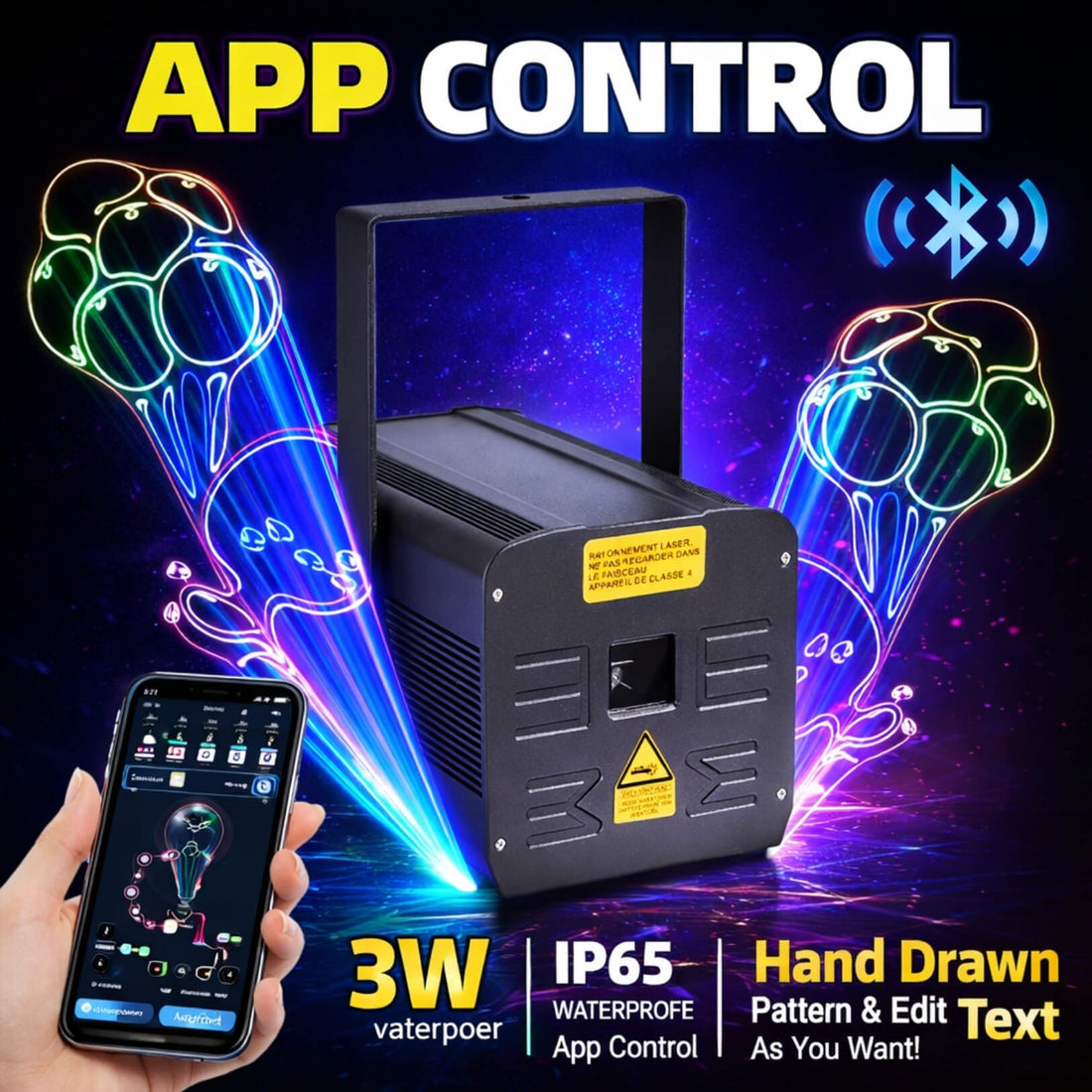 AO10 compact laser stage lighting fixture with mounting bracket