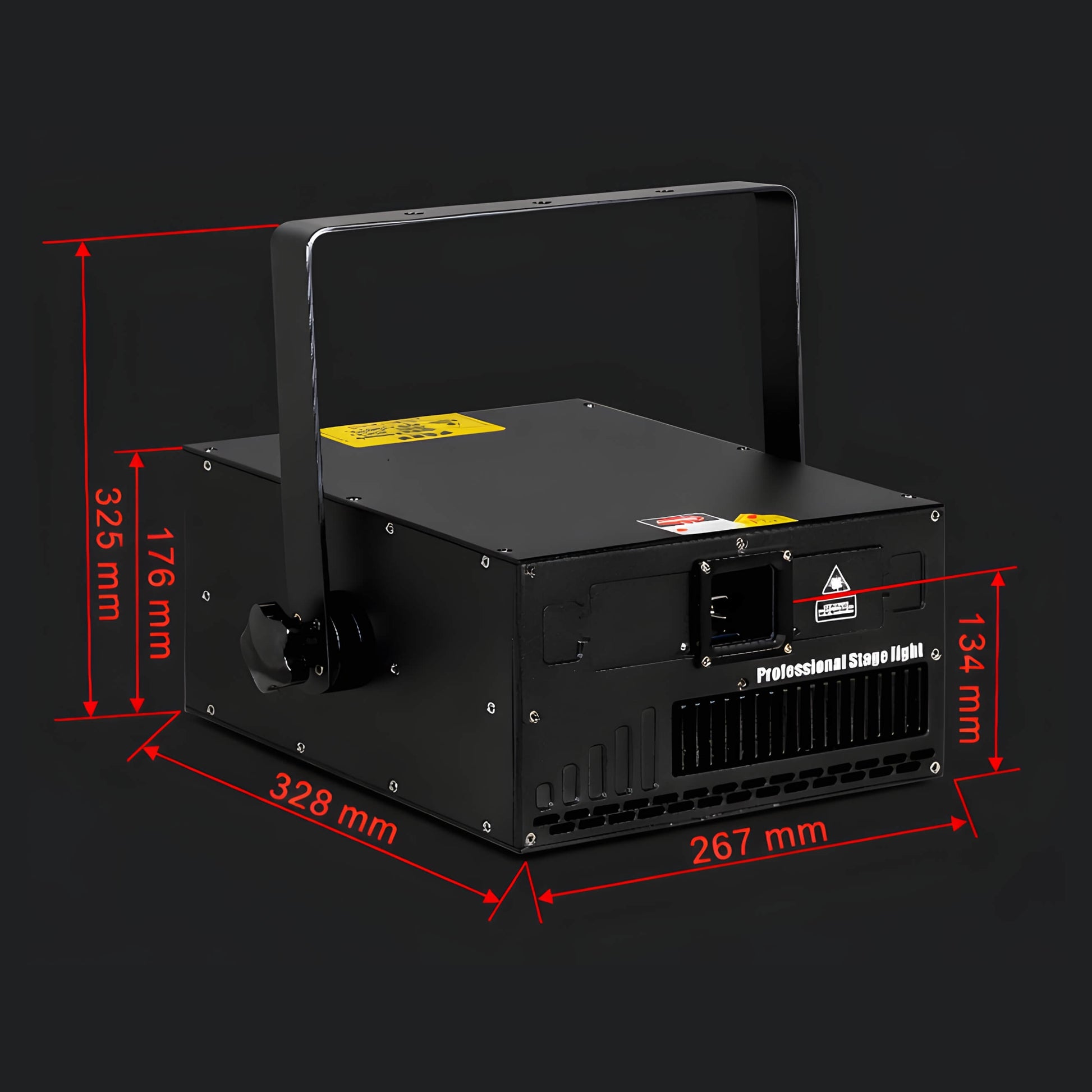 ±30 degree scan angle for laser show projector coverage