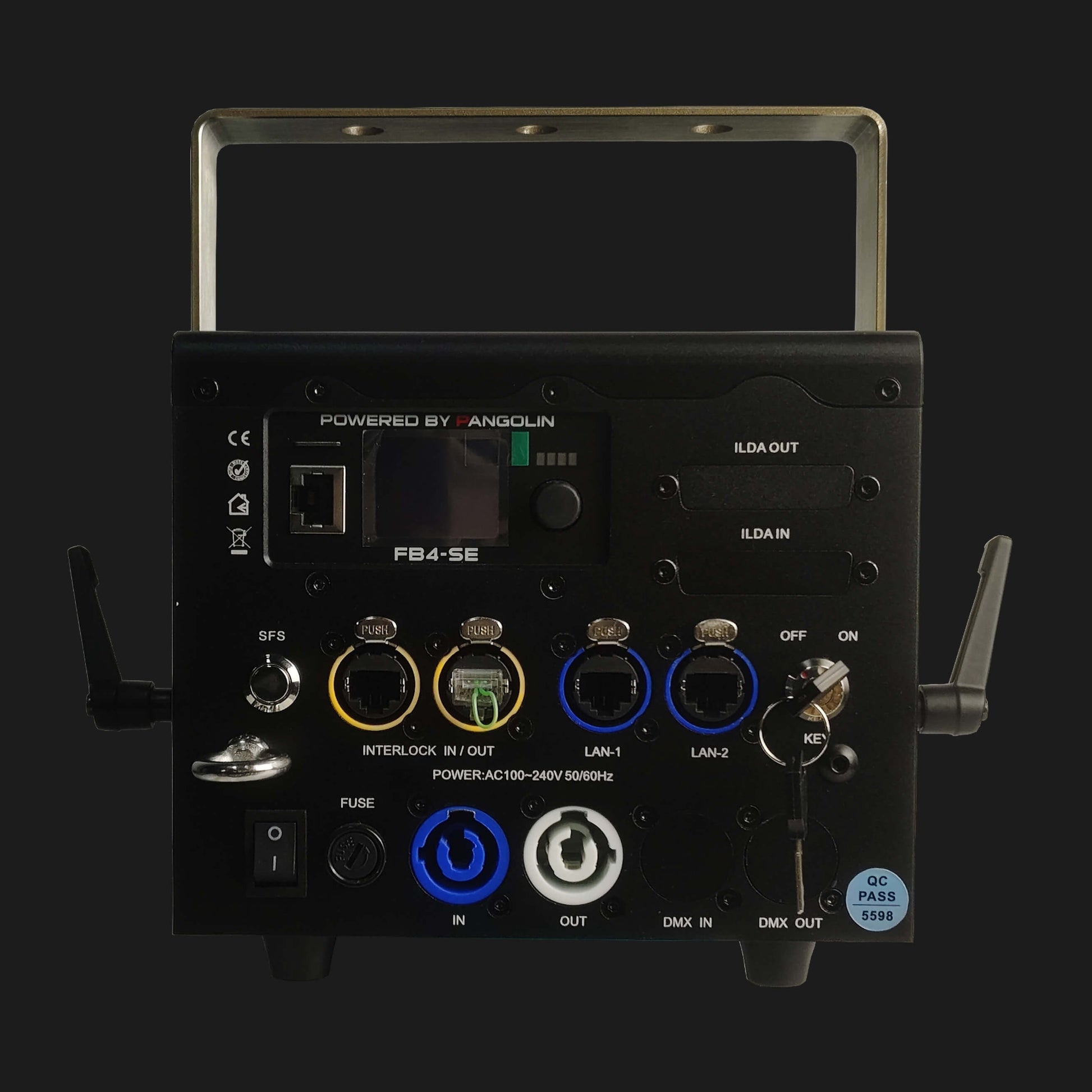 8W RGB laser projector beams with haze — DJ lasers