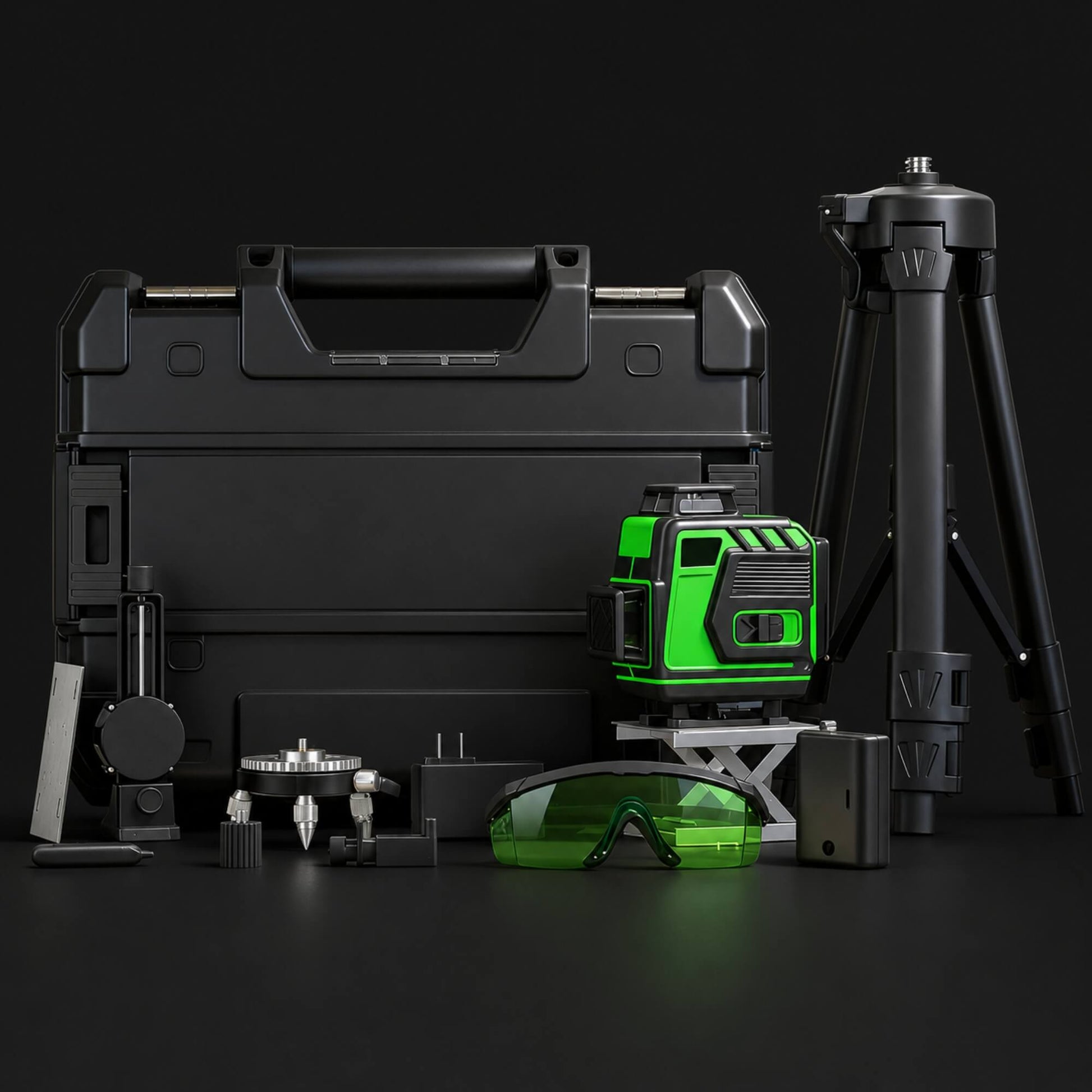 12-line self leveling laser level with accessories