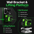 L1 cross line laser level projecting horizontal and vertical lines
