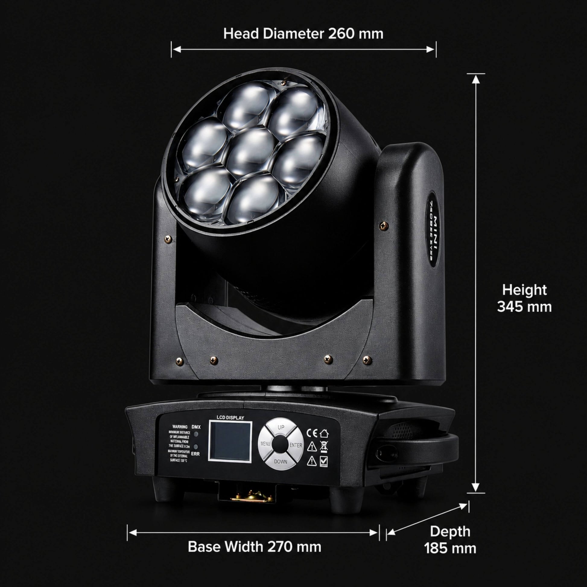 M24 motorized zoom moving head fixture