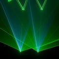Live band stage using M7 RGB moving head laser light