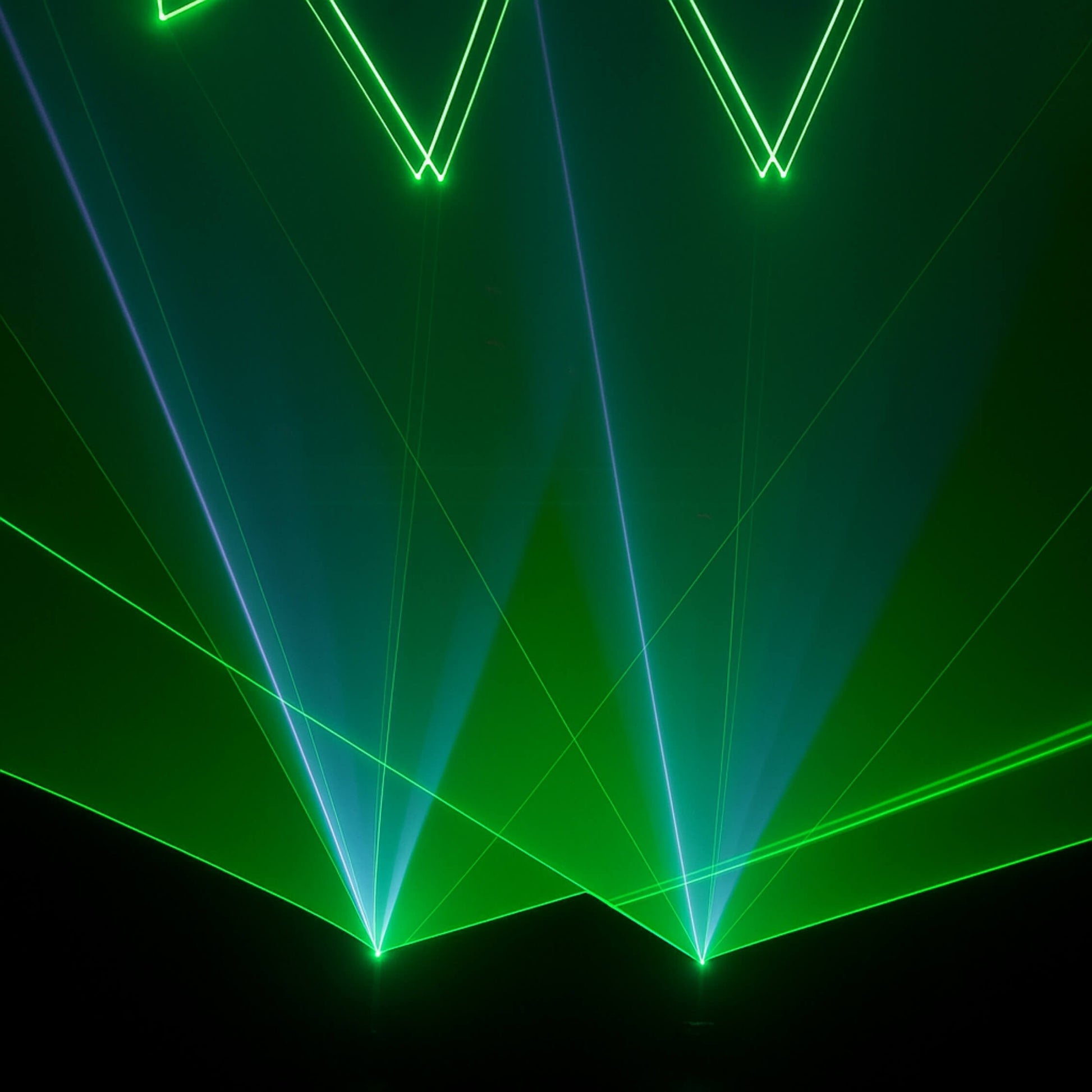 Live band stage using M7 RGB moving head laser light