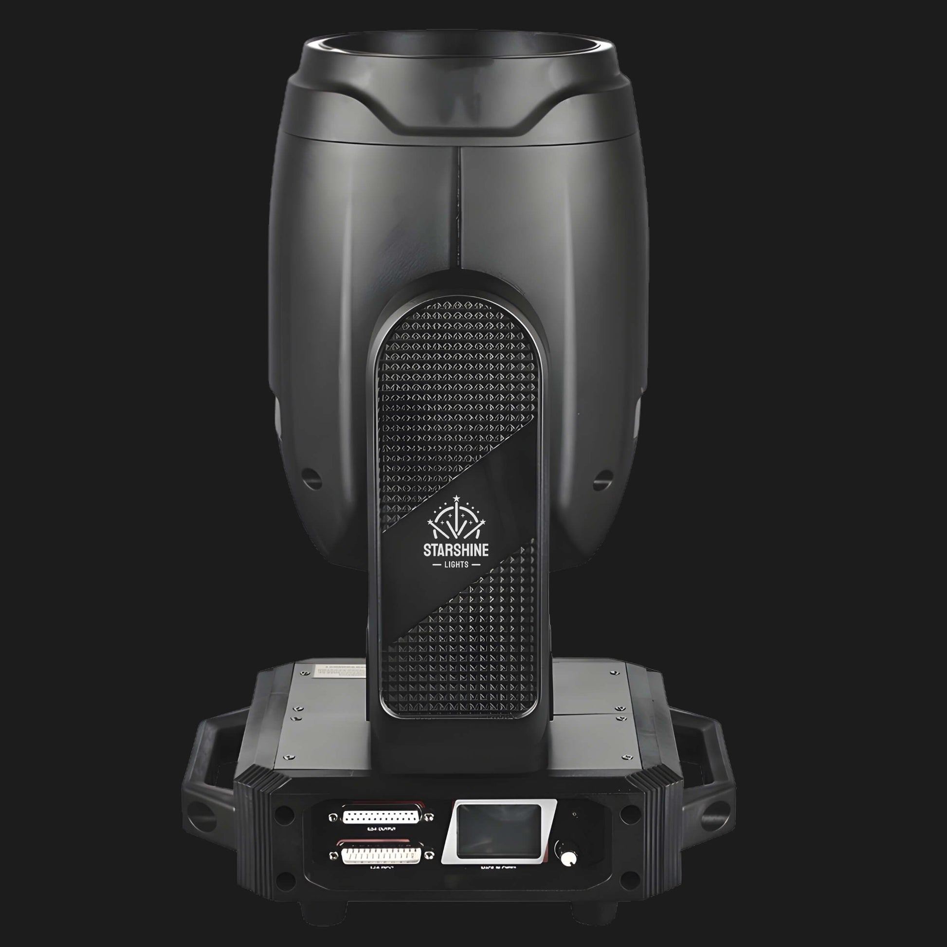 Stage laser lights rig with multiple M7 moving head fixtures