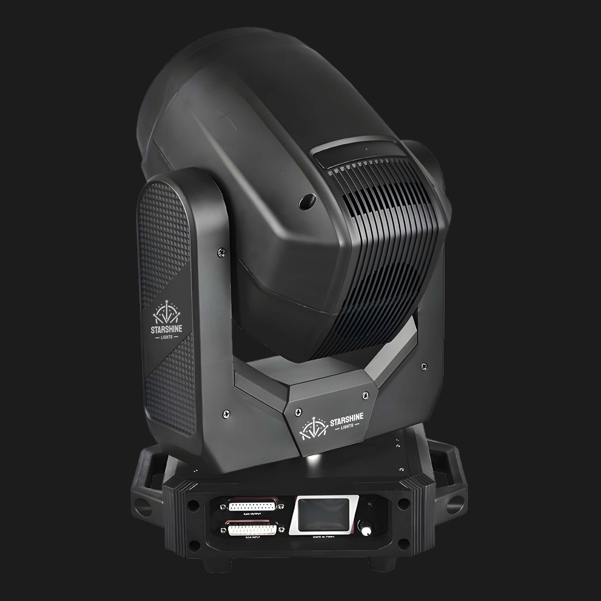 Close-up of M7 DPSS RGB laser engine and optics