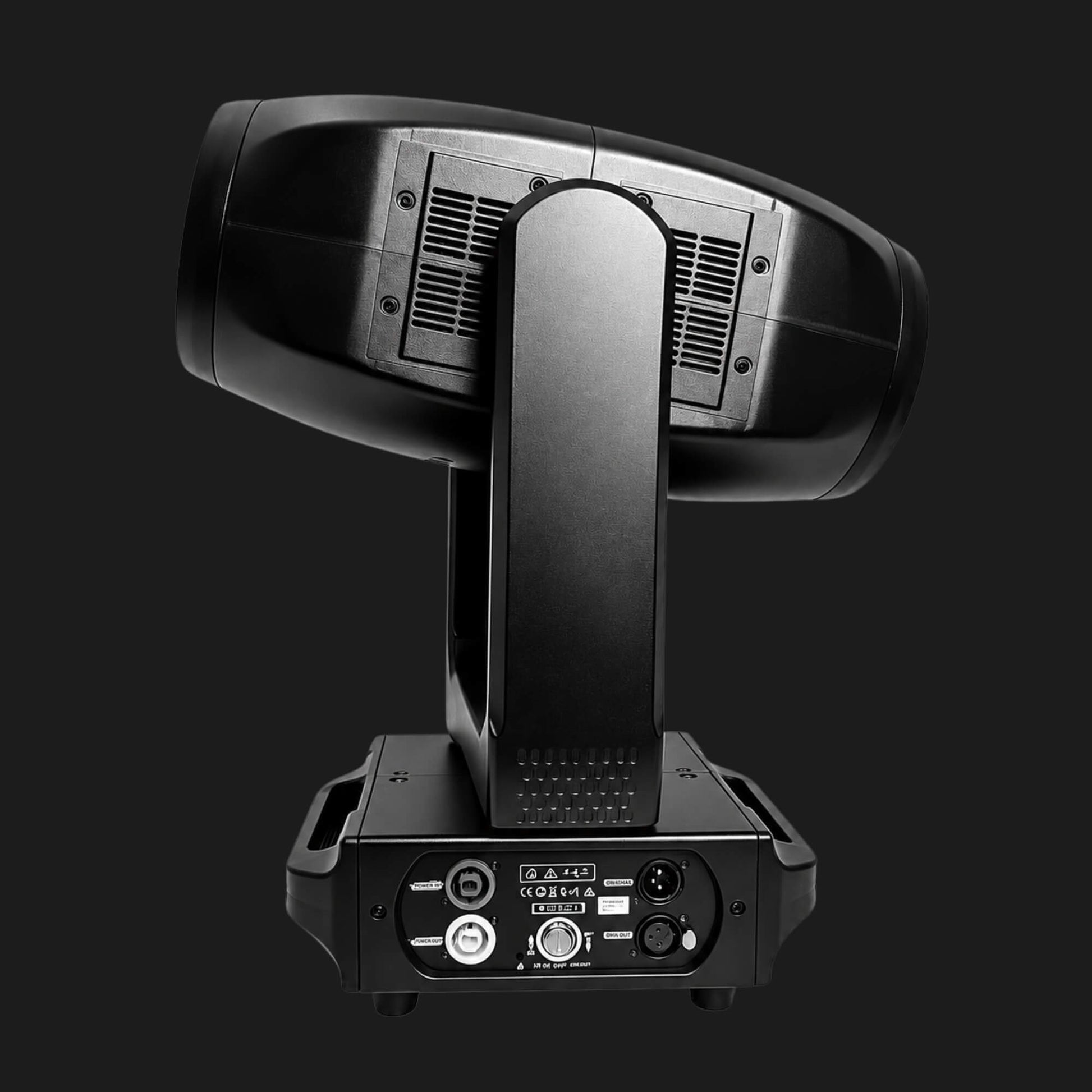 Dual-face beam engine laser light for DJ booth lighting