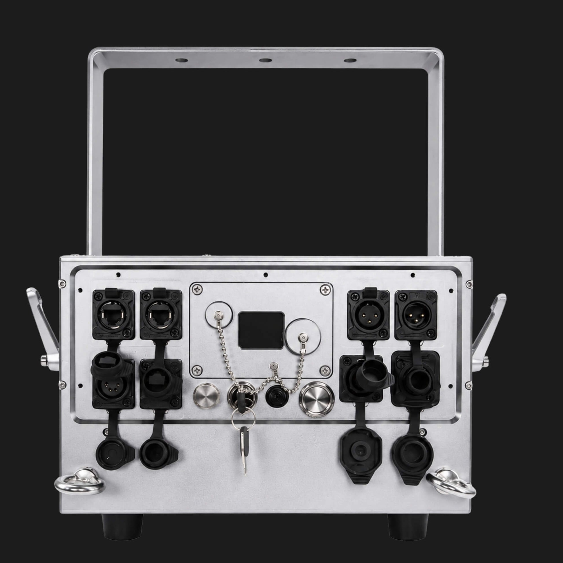 O3 laser show projector rear control panel