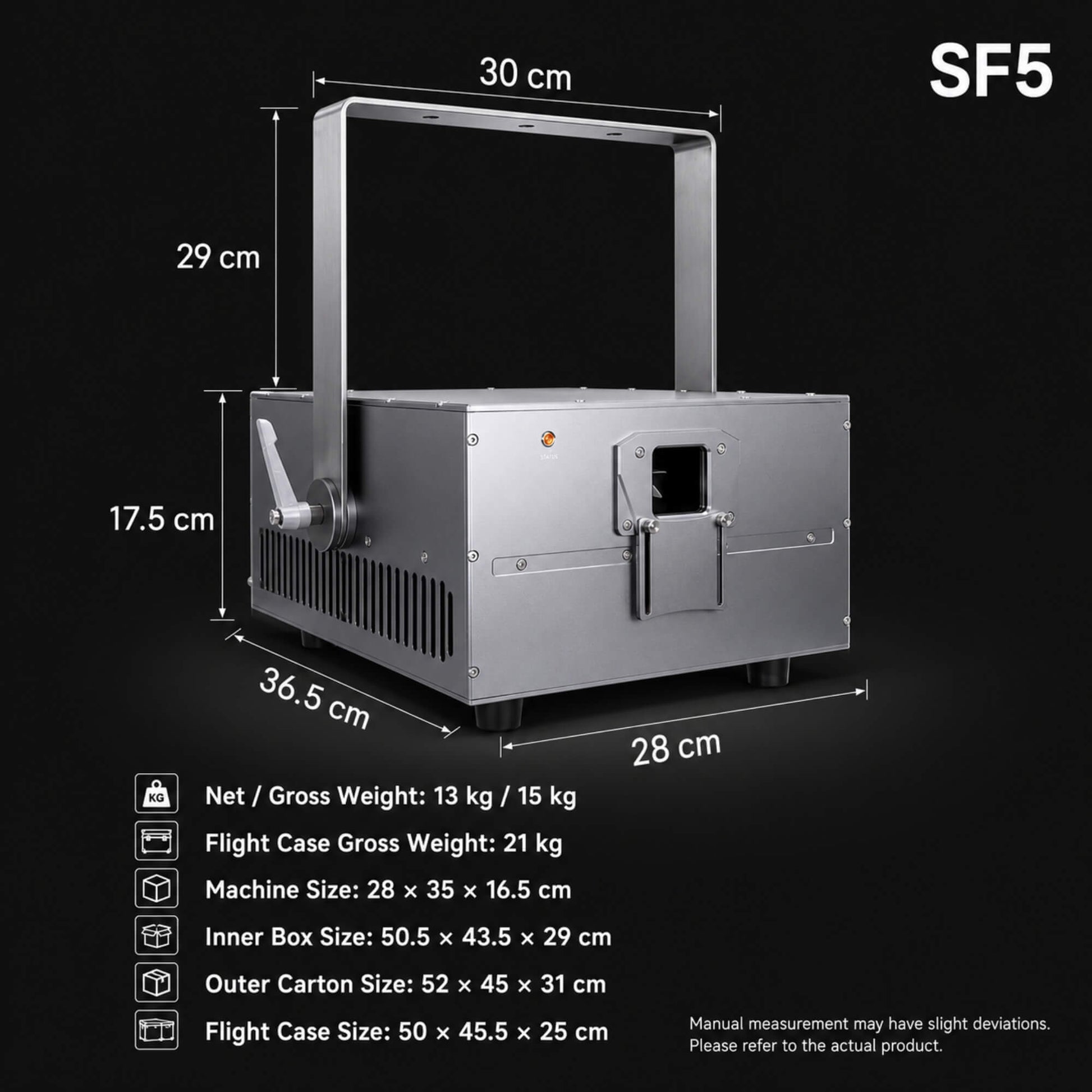 O3 IP65 outdoor laser lights side view
