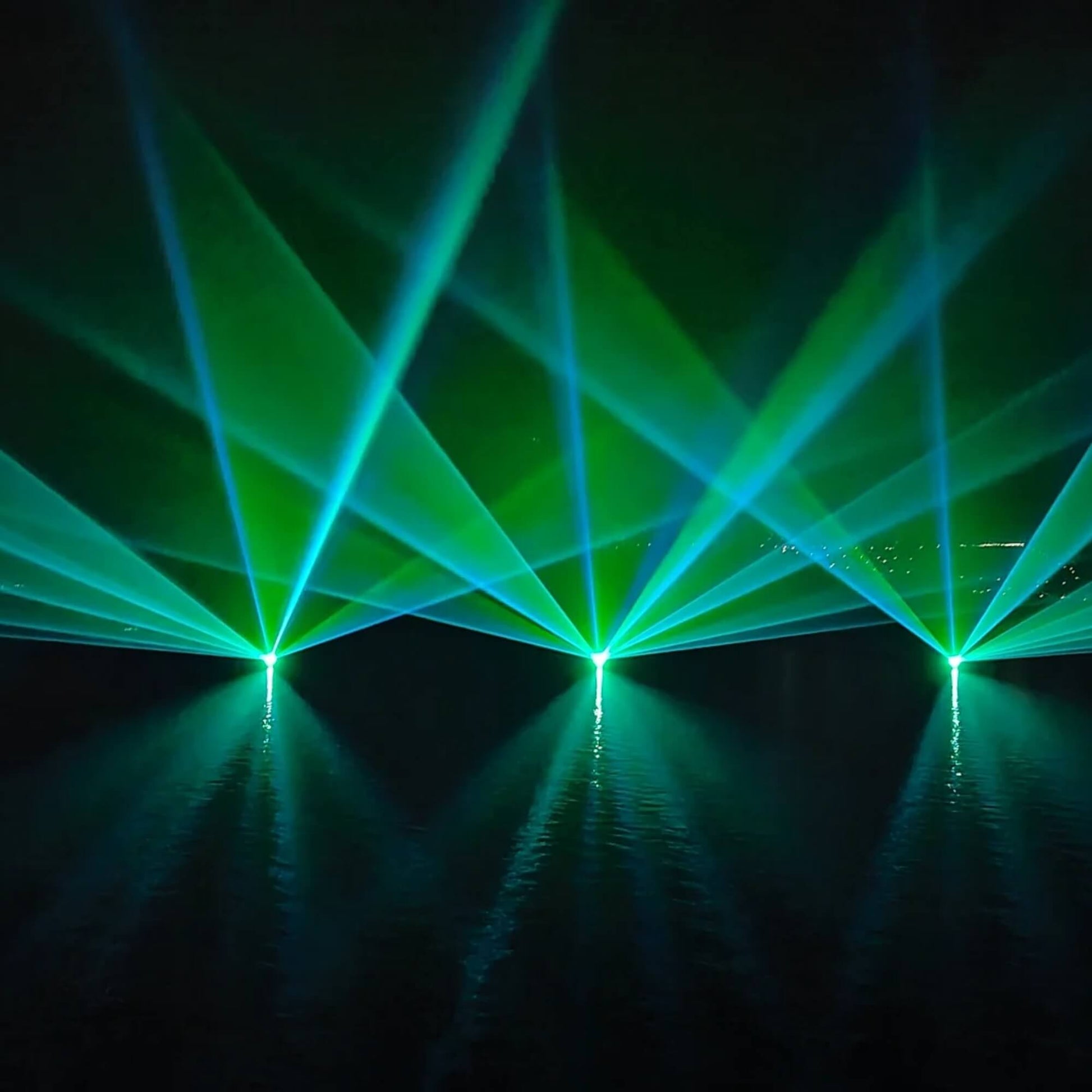 O5 DMX laser projector rear control panel