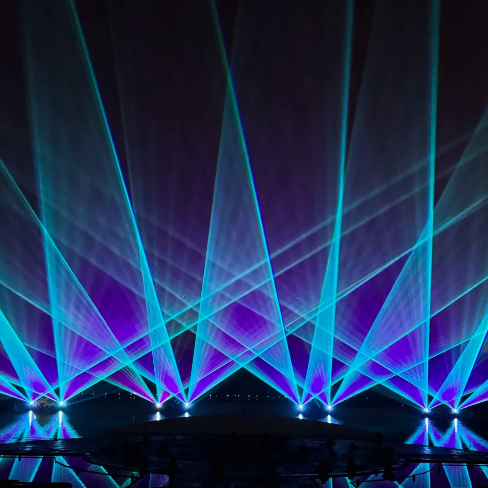 O6 DMX and ILDA outdoor laser projector connection