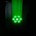 City skyline laser light show projector column