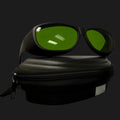 P04 laser safety goggles side profile close-up