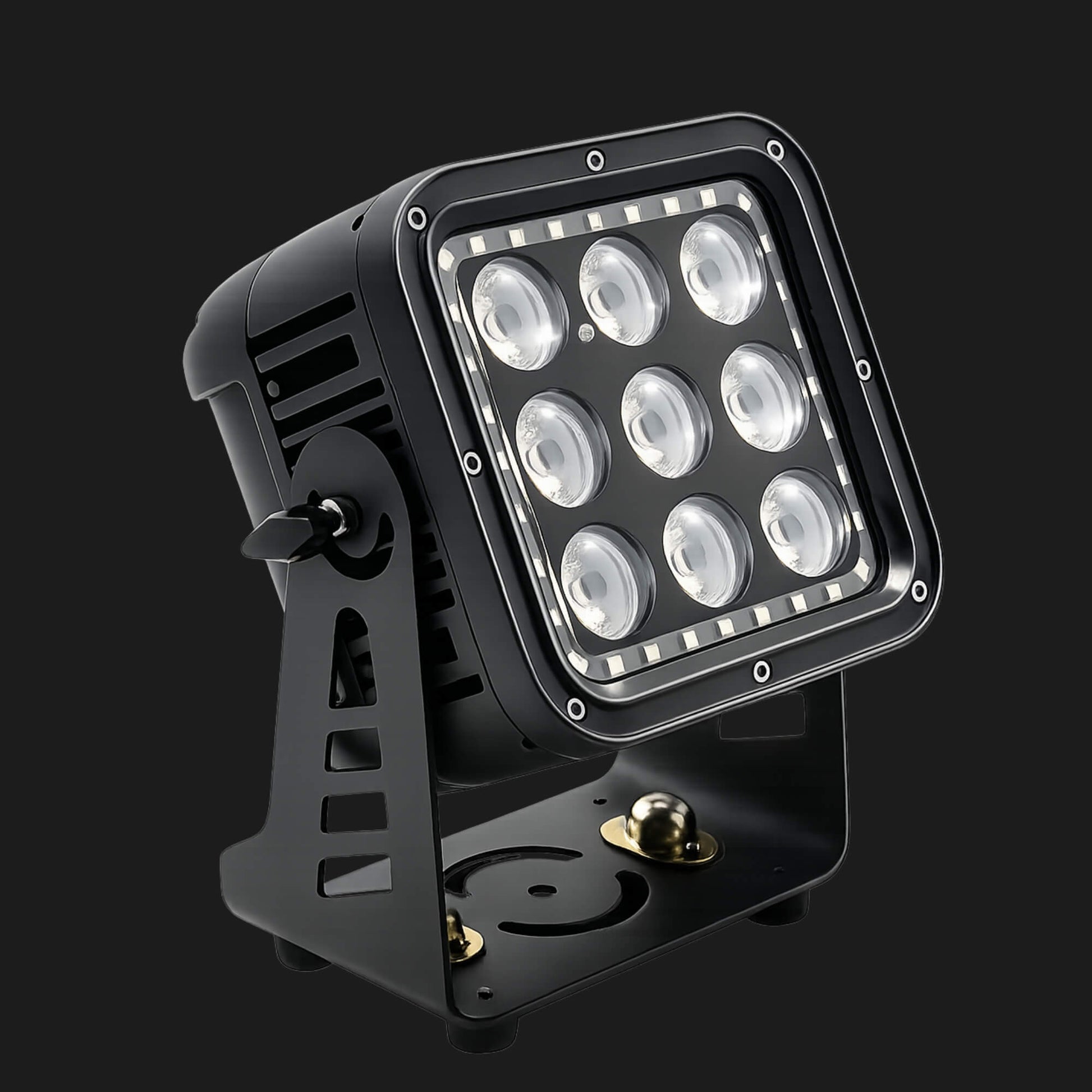 Waterproof P10 par light front view