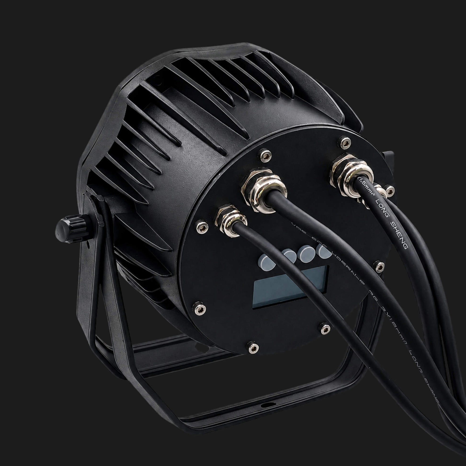 RGBWA UV LED par can light side profile