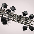 P9 RGBW par can light with mounting bracket