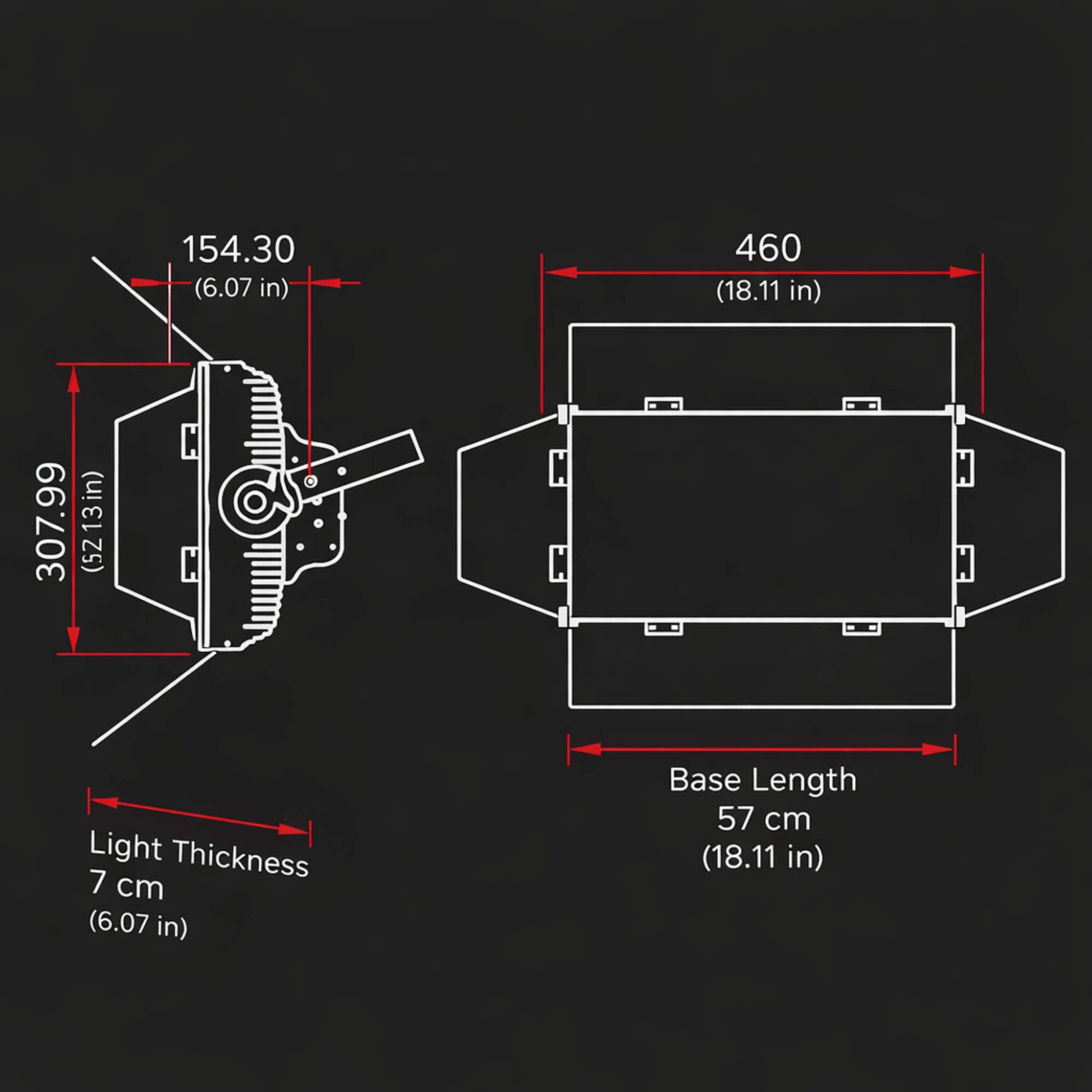 S1 fanless LED panel light detail