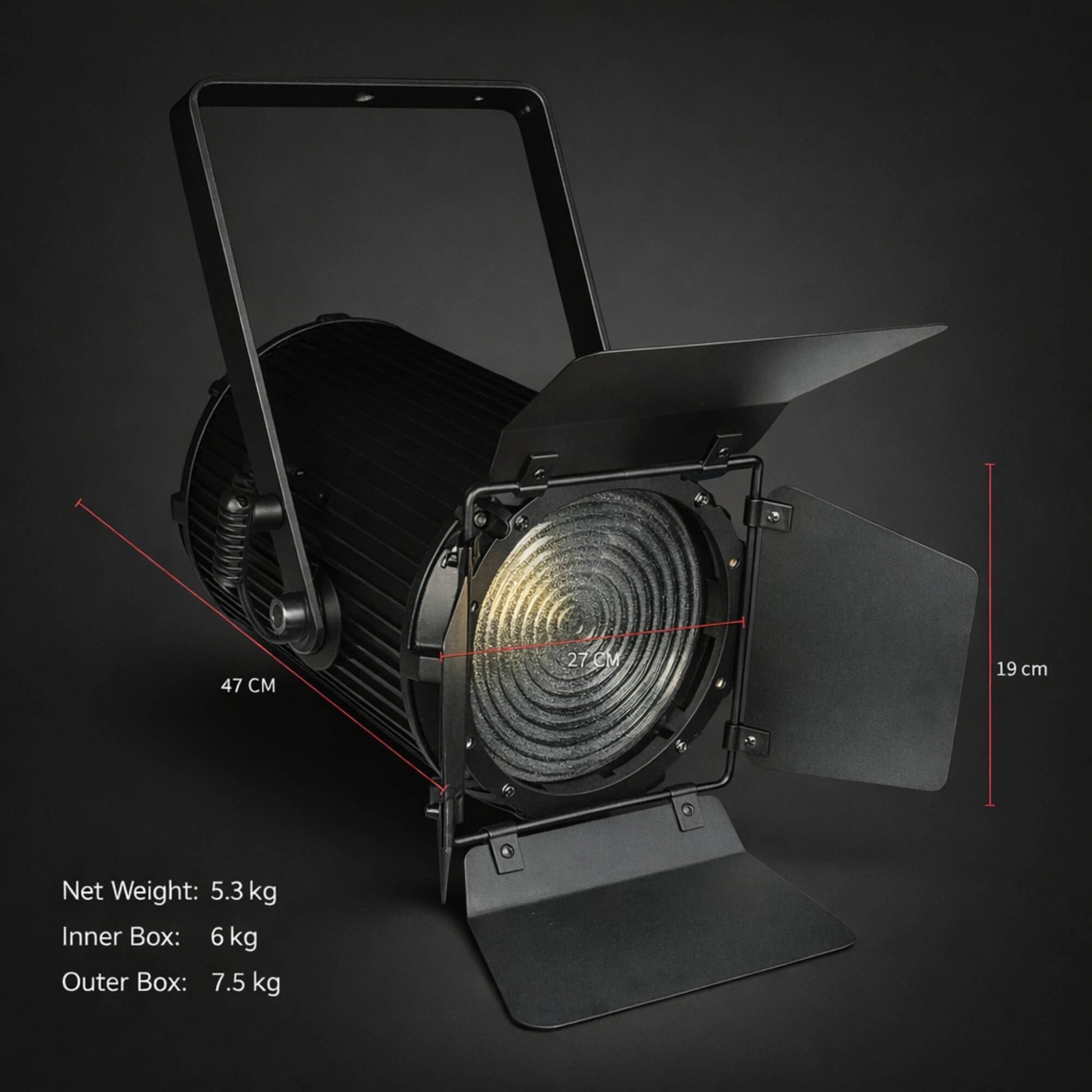 S2 LED Fresnel light for studio lighting