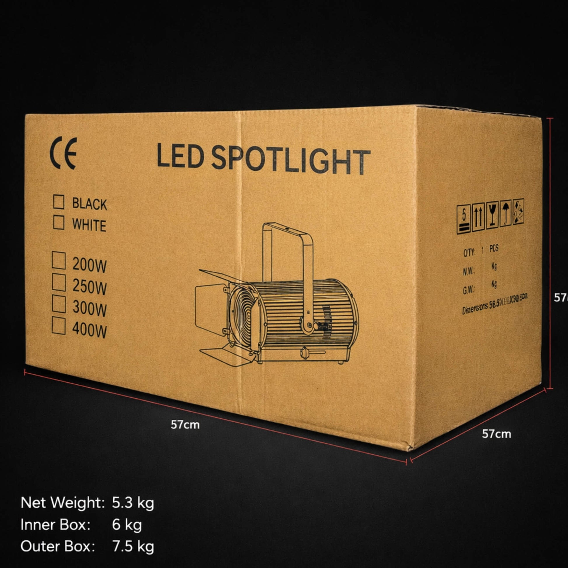 S2 high CRI LED Fresnel light