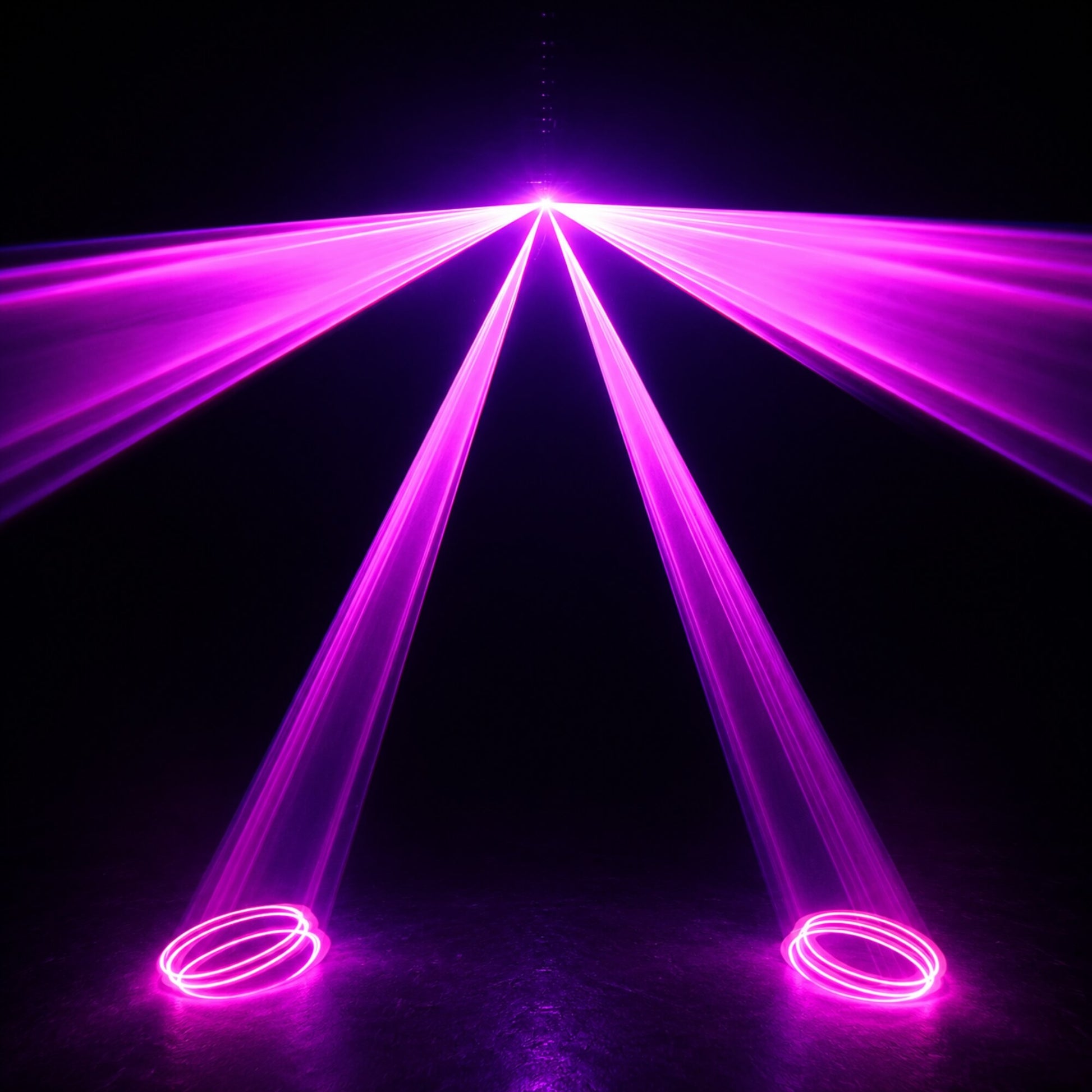 RGB laser beams for DJ stage lighting