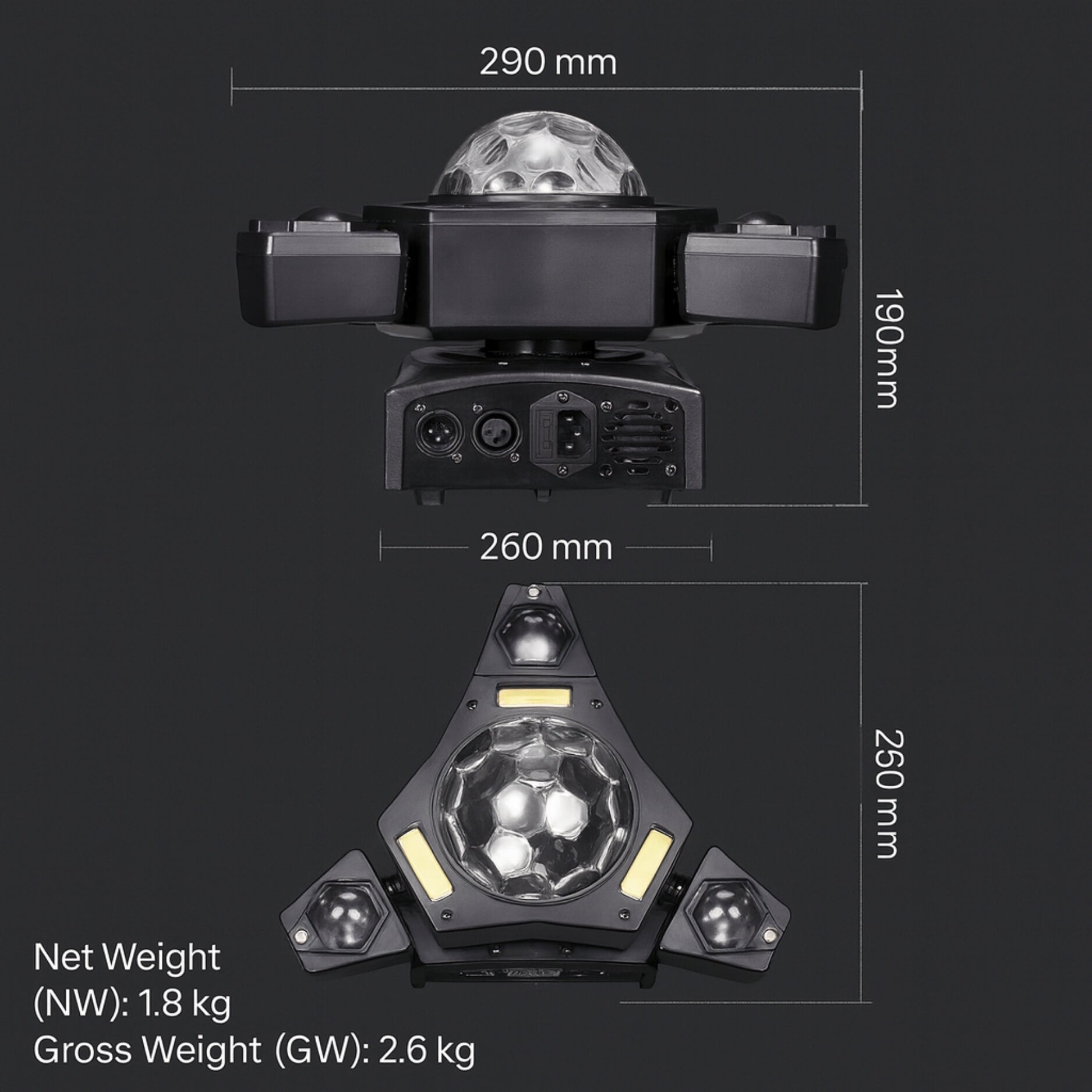 x10 sound activated party lights flashing