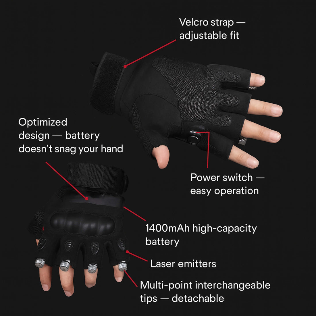 X11 stage laser gloves in KTV with medium output and haze