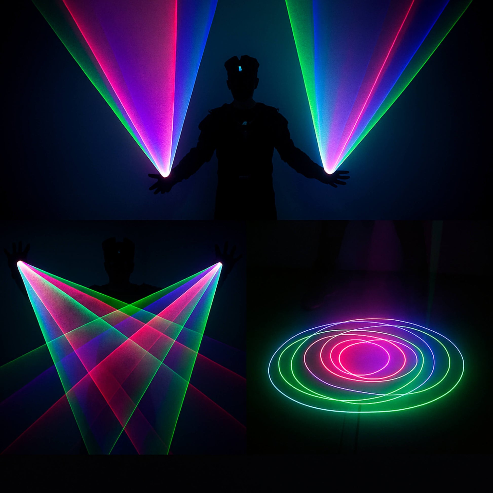 Iron-style faceted housing detail on X12 performance laser gloves