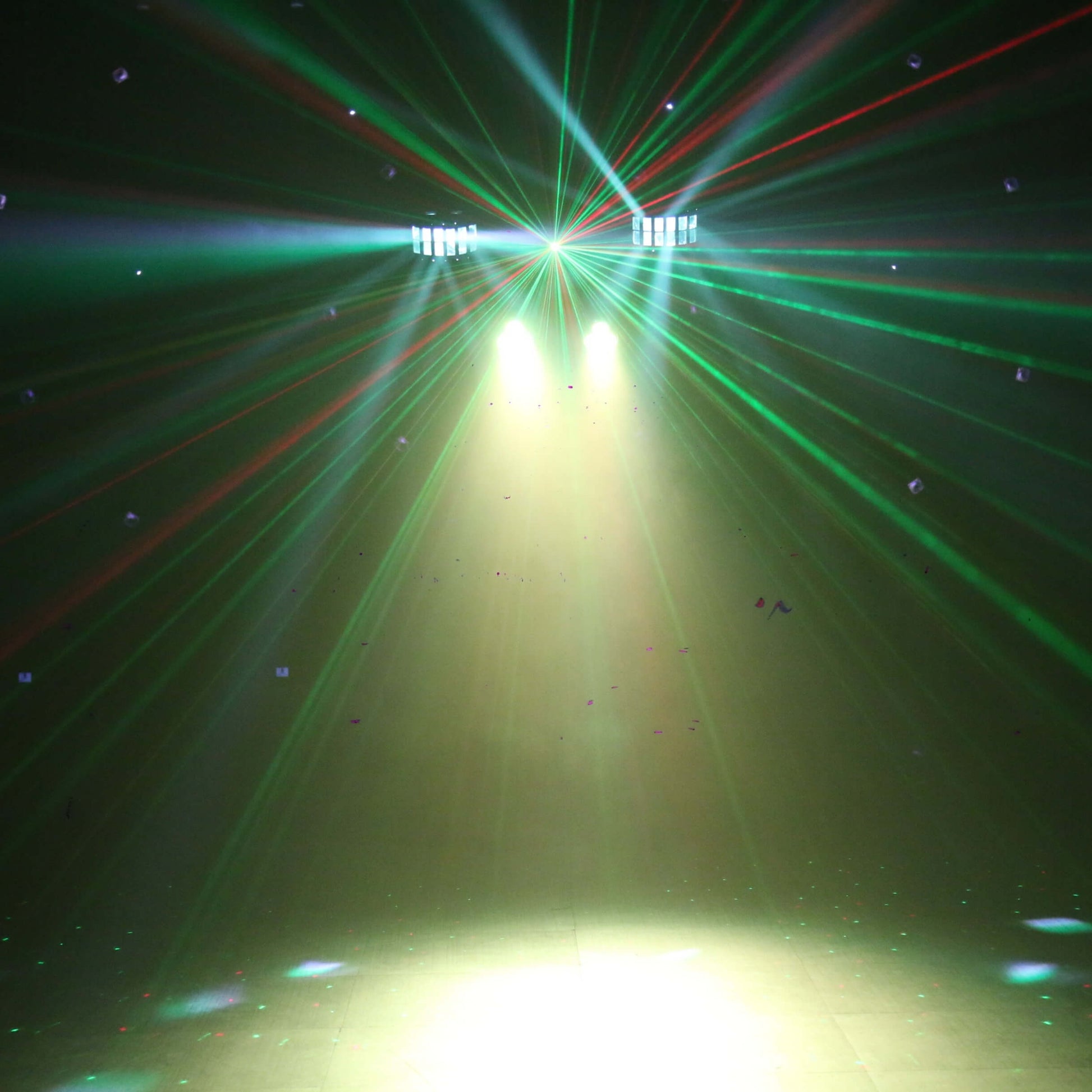 Top view of X15 gigbar move ils showing all five lighting effects