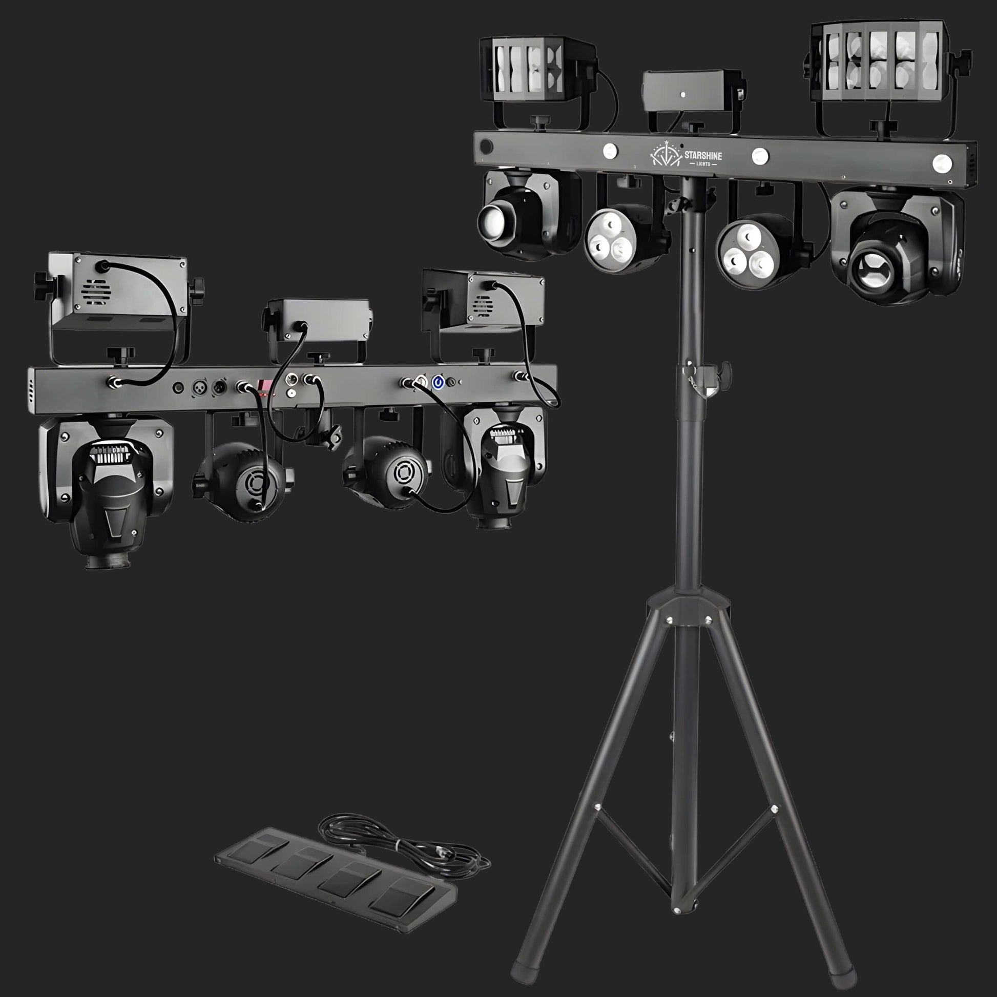 X15 gig bar move ils lighting system covering wedding dance floor