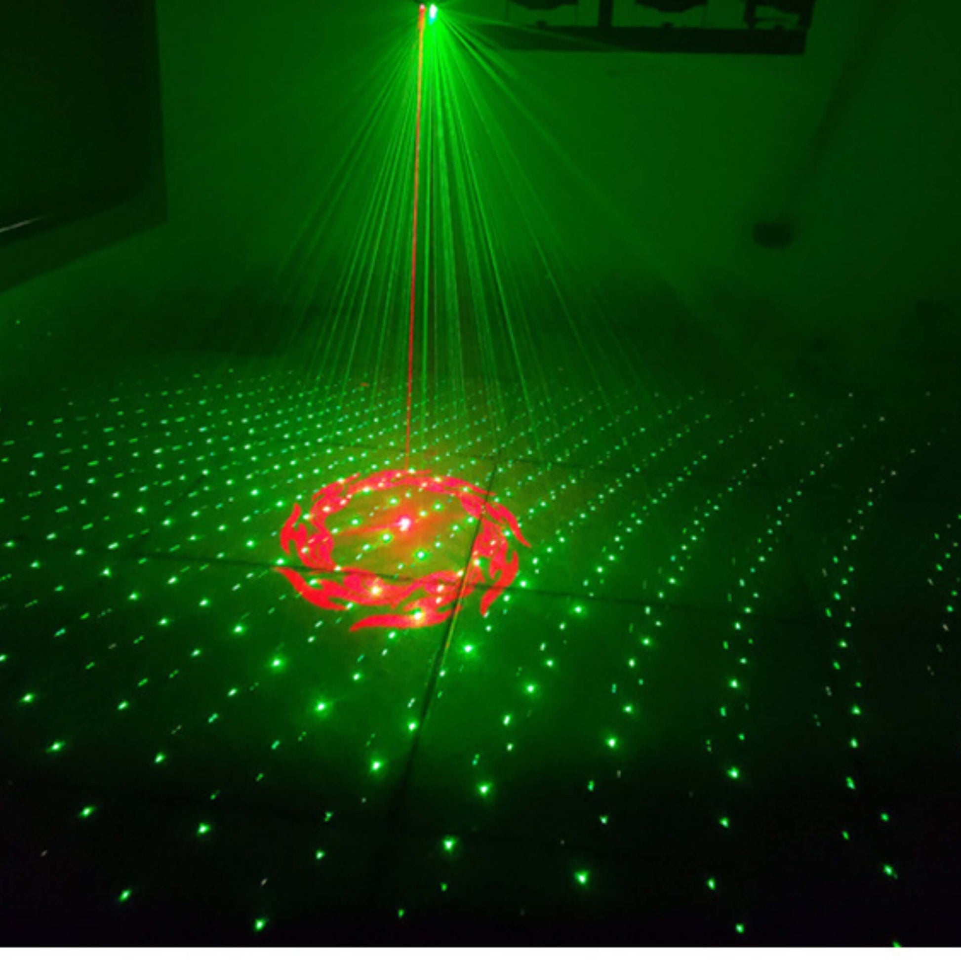 Rave lasers abstract pattern projection