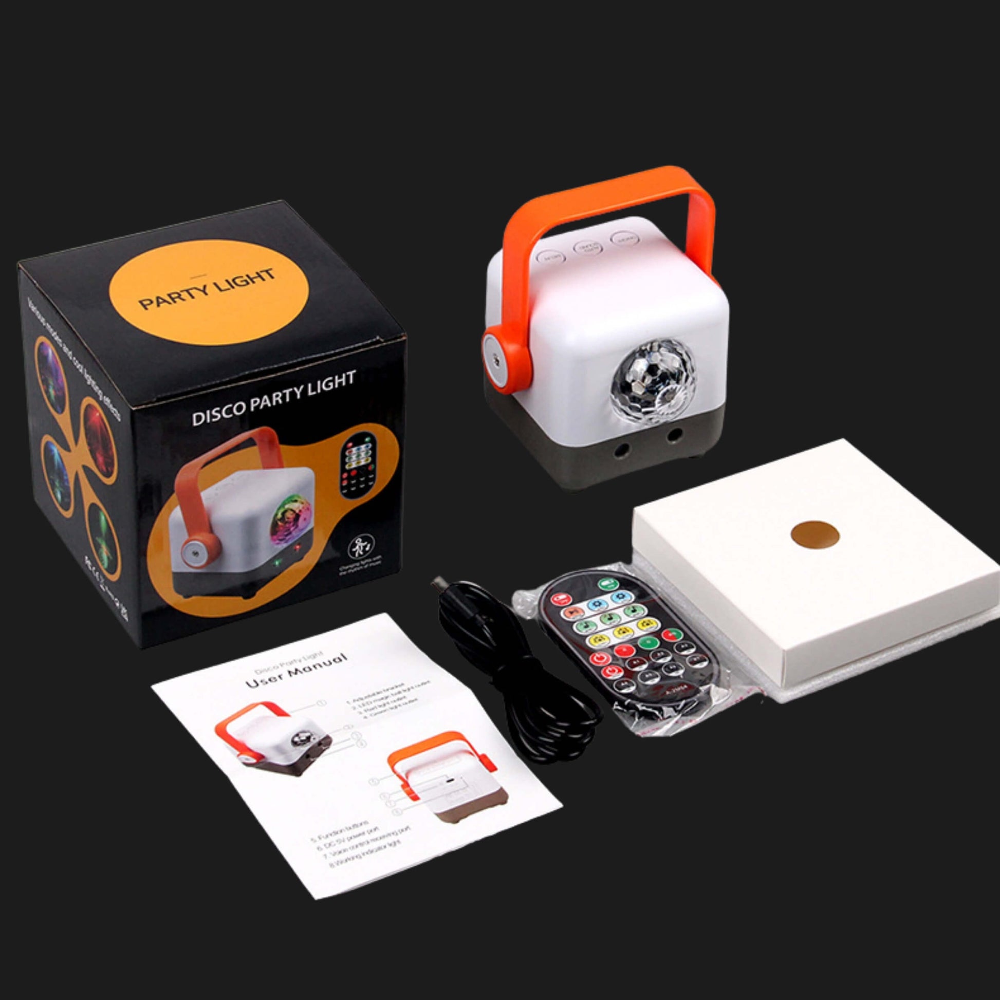 Strobe mode rave laser lights in dark room