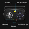 Compact disco party light for indoor events