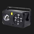 Disco lights with LED pattern lens and strobe