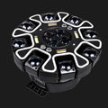 X23 bee eye stage light with black housing and white trim