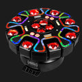Blue LED stage lights with colorful beam and strip effects