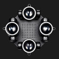 12x10W CREE LED moving laser light