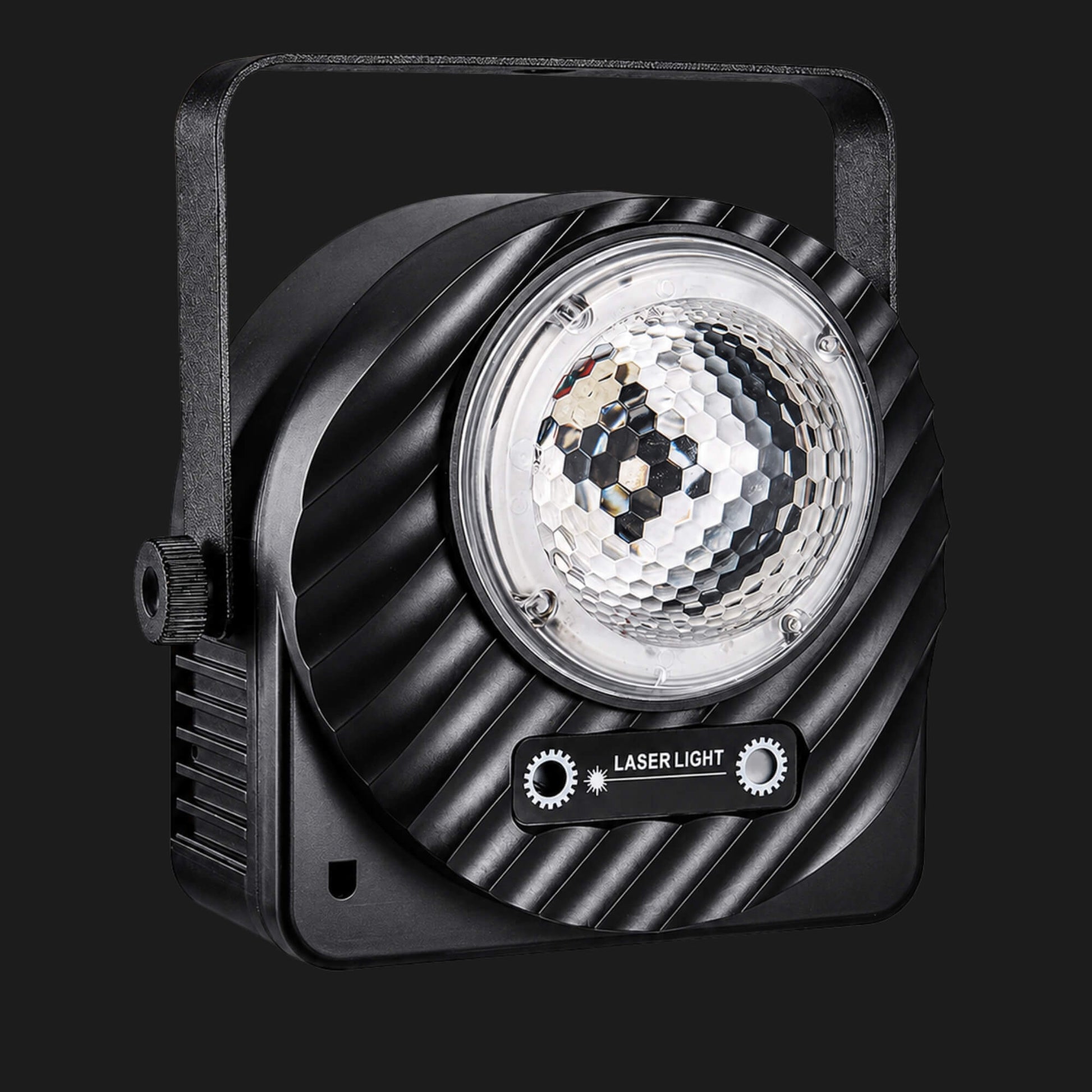 RGBW disco ball light with red green laser