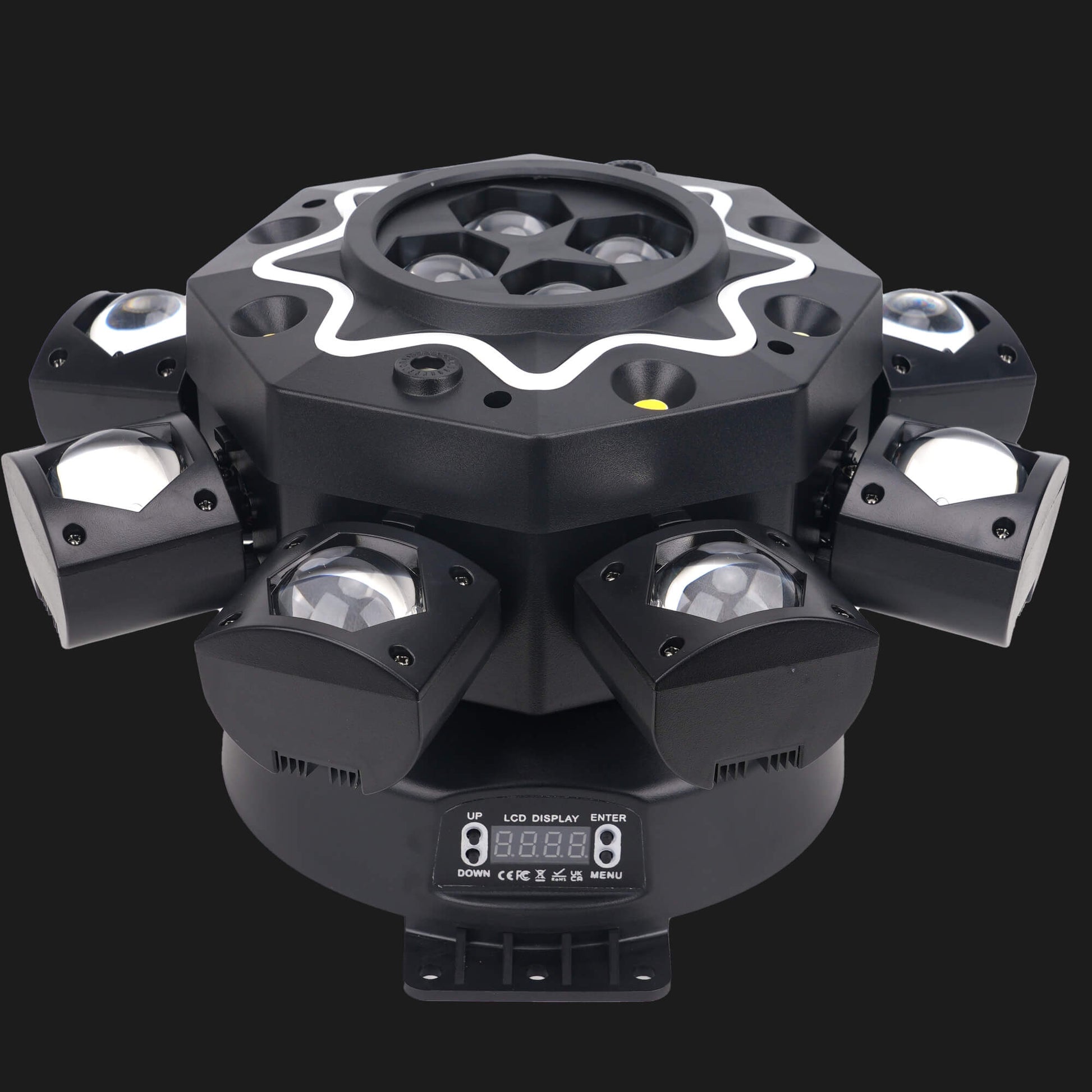 X28 bee-eye party light front view
