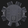 RGBW LED party lights with moving arms