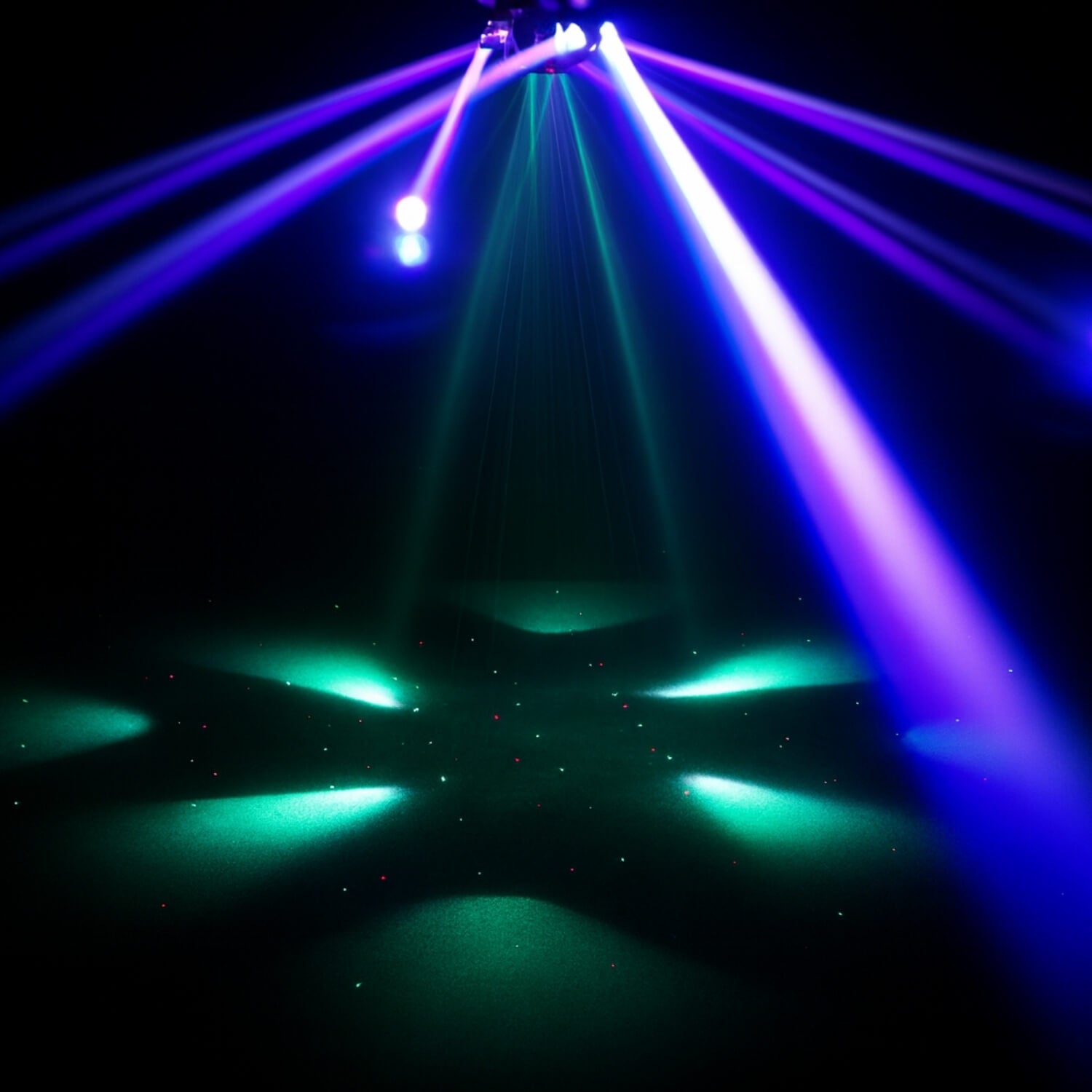 Master–slave sync, rave lasers for small venues