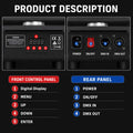 X30 DMX control display and menu buttons
