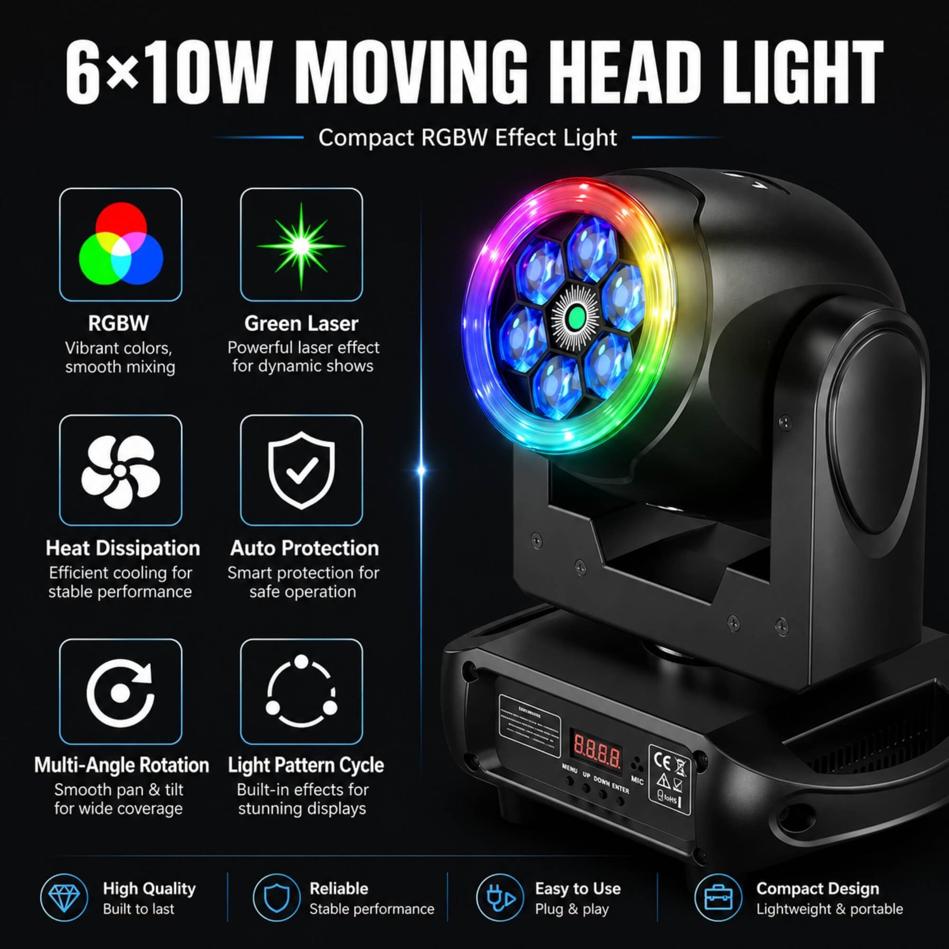 X30 power and 3-pin DMX connection panel